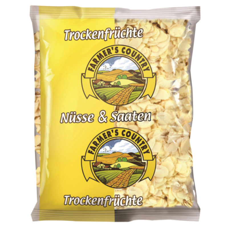 Farmers Country Mandeln gehobelt 150 g feine Mandelblättchen für Backen und Desserts